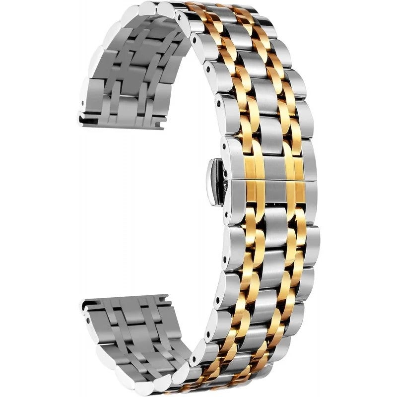 Bluejw High-End 316L Stainless Steel Watch Band Bracelet – 6 Color Options for Men and Women, Easy to Replace Watch Strap - Image 1