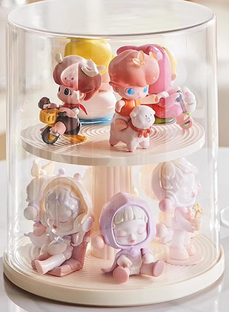 Zikra Clear Figures Display Case, Display Boxes, Stackable Blind Box for Collectibles-Figures, Assembled Dustproof Storage Organizer Box, for Lego Collectibles Action Figures for Pop Mart - Image 1