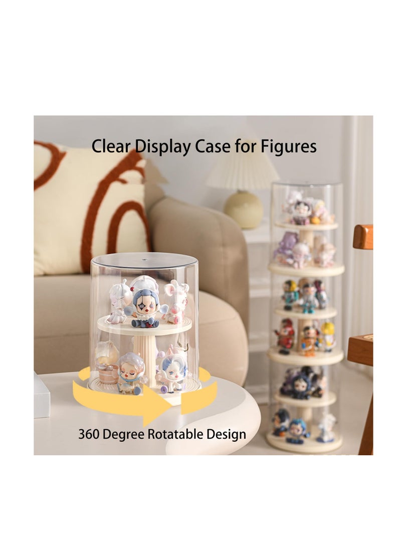Zikra Clear Figures Display Case, Display Boxes, Stackable Blind Box for Collectibles-Figures, Assembled Dustproof Storage Organizer Box, for Lego Collectibles Action Figures for Pop Mart - Image 4