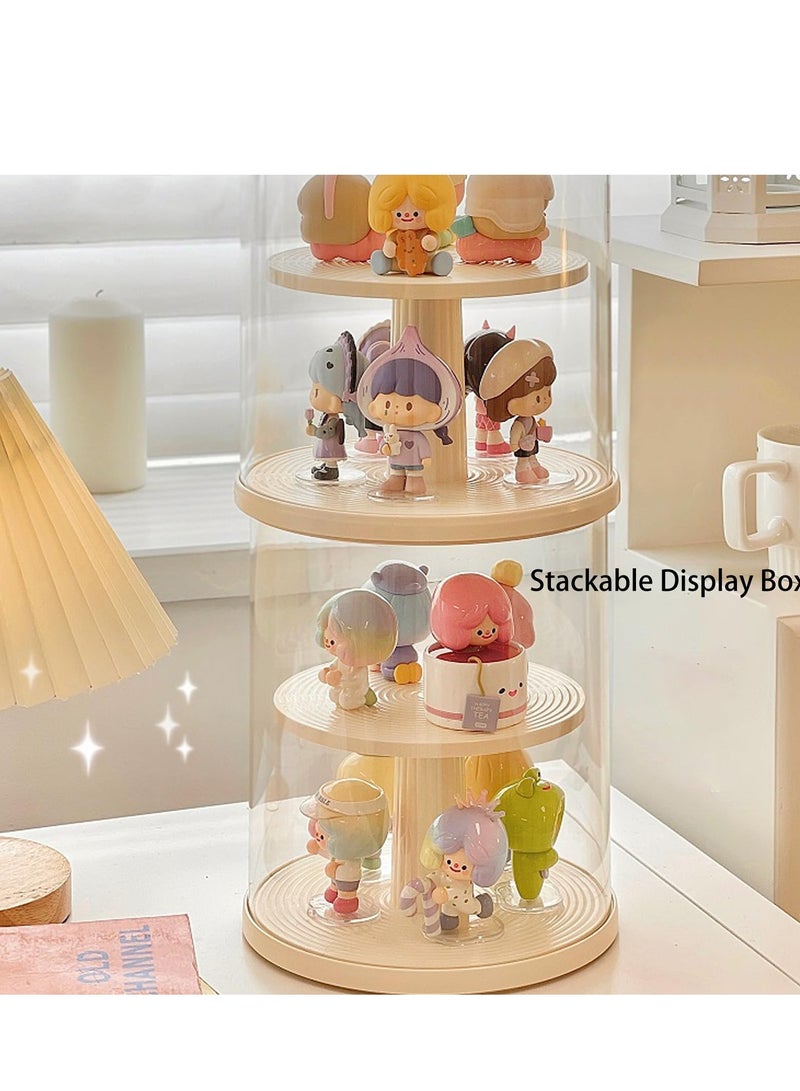 Zikra Clear Figures Display Case, Display Boxes, Stackable Blind Box for Collectibles-Figures, Assembled Dustproof Storage Organizer Box, for Lego Collectibles Action Figures for Pop Mart - Image 3