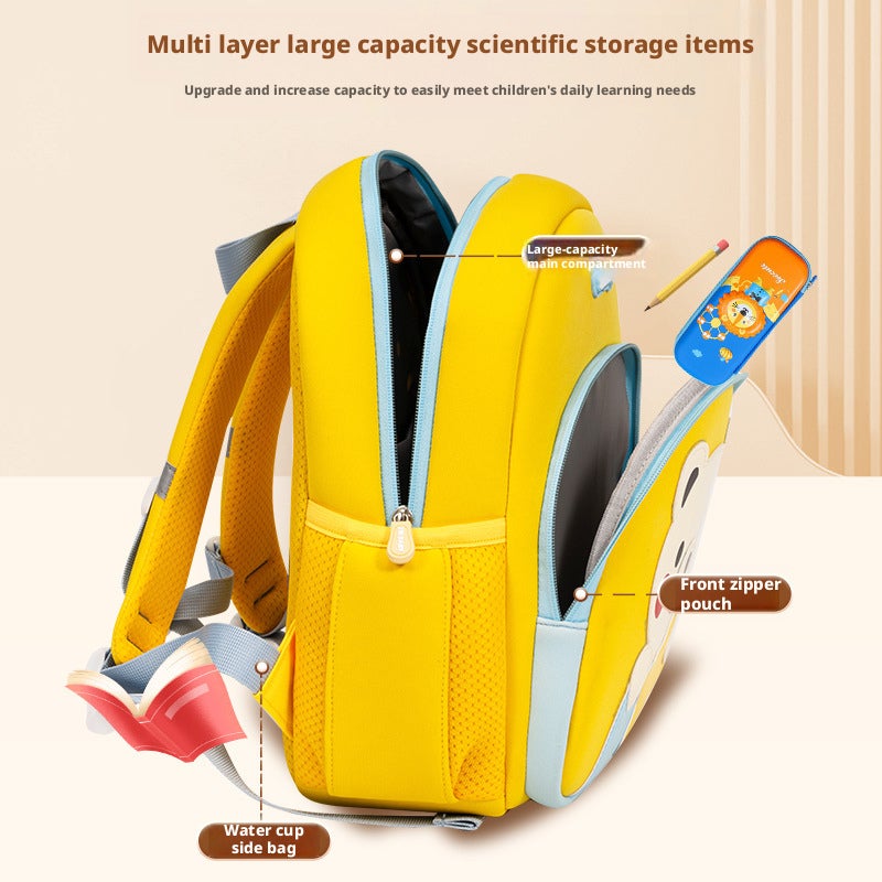 Sesame Baby Kids Lightweight Backpack, Cute Cartoon School Bag, 4 Colors Available - Image 2