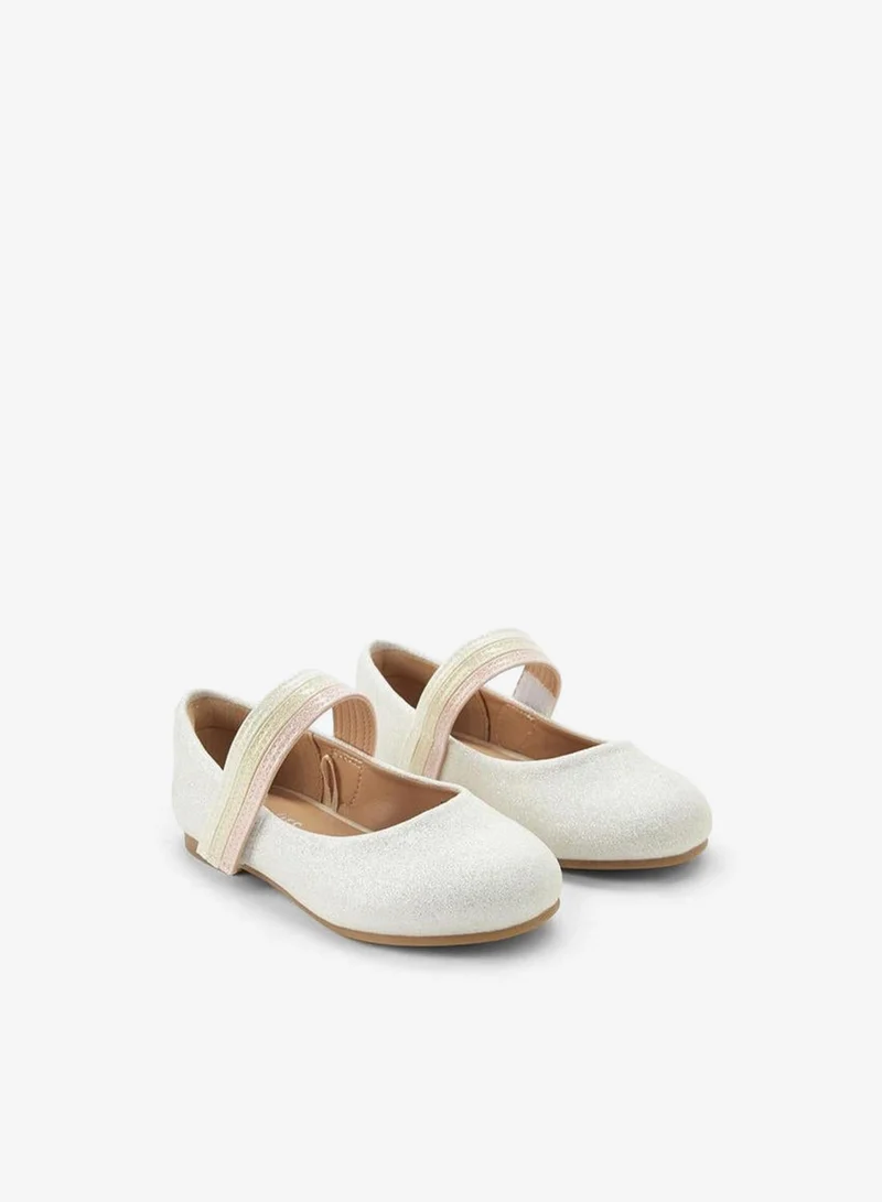 JUNIORS Girls Hook And Loop Ballerina Shoes