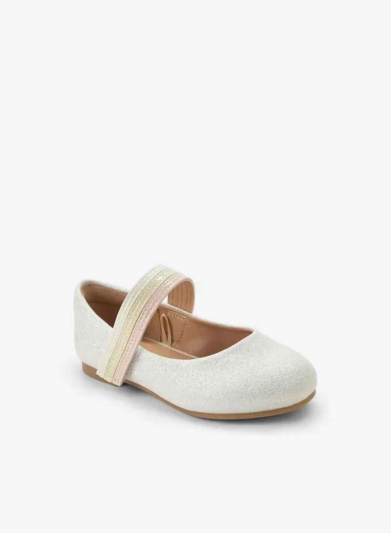 JUNIORS Girls Hook And Loop Ballerina Shoes