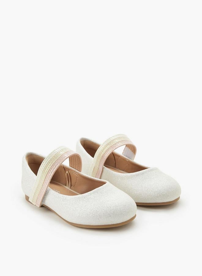JUNIORS Girls Hook And Loop Ballerina Shoes - Image 1