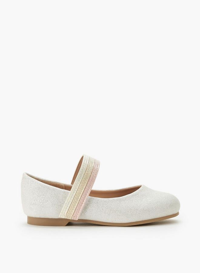 JUNIORS Girls Hook And Loop Ballerina Shoes - Image 3