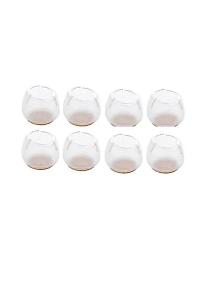 NIBEMINENT 8-Piece Thick Non-Slip Silicone Foot Pads White