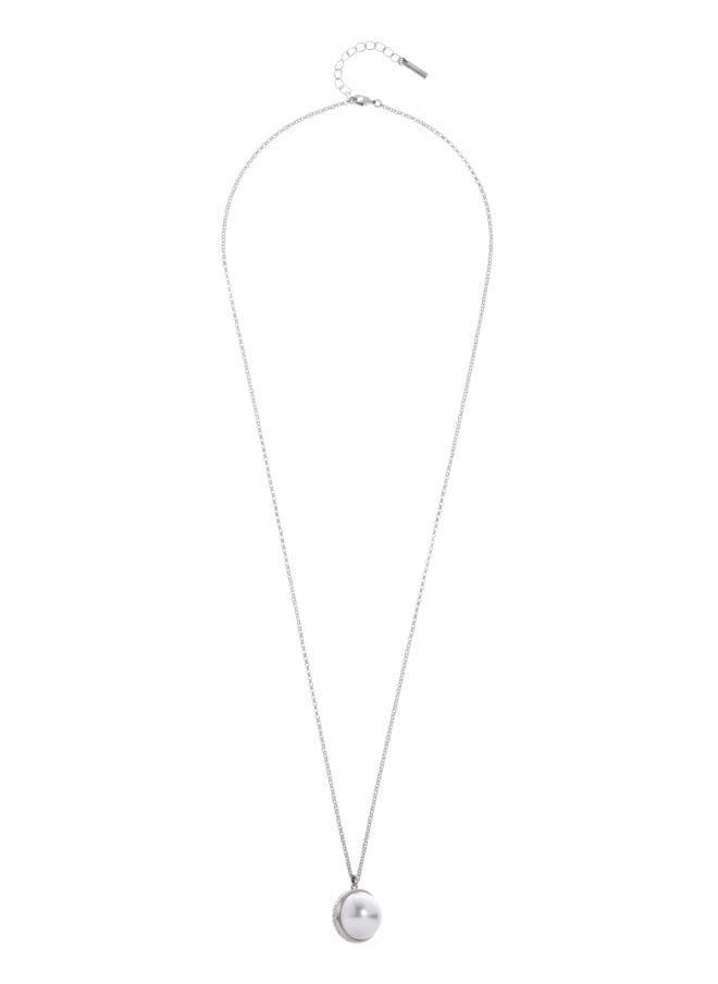 Karen Millen - Large Pearl Ball Pendant Necklace - Image 1