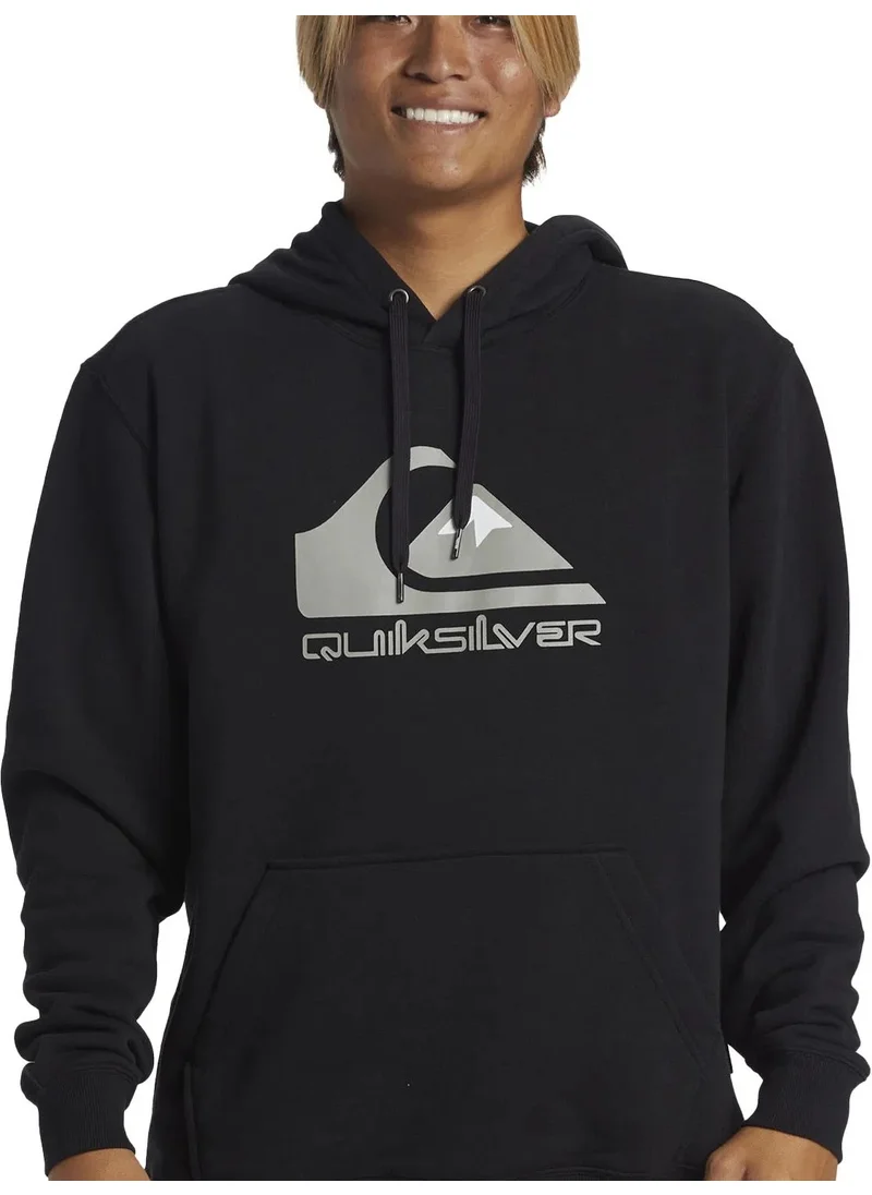 QUIKSILVER Quiksılver Big Logo Hoodie Men's Black Sweatshirt AQYFT03356-999