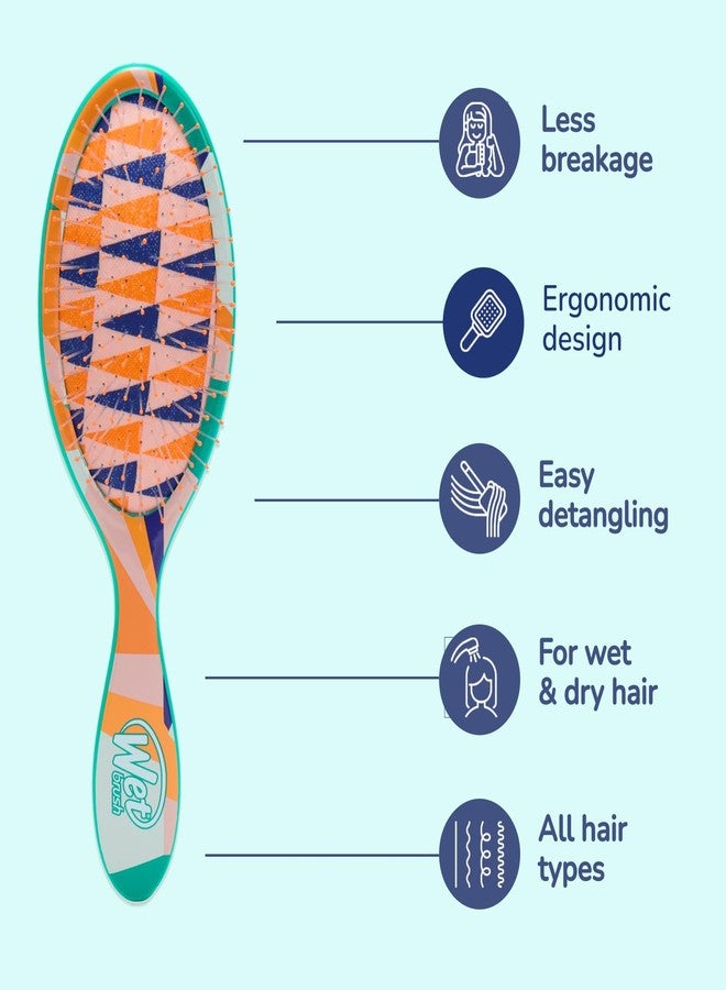 Wet Brush Original Detangler Hair Brush, Flag Up (Artful Ace) - Ultra-Soft IntelliFlex Bristles - Detangling Brush Glides Through Tangles For All Hair Types (Wet Dry & Damaged Hair) - Women & Men - Image 3
