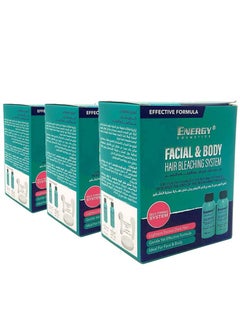 ENERGY COSMETICS Energy Cosmetics Facial and Body Hair Bleaching System - 3 pcs  - Image 1