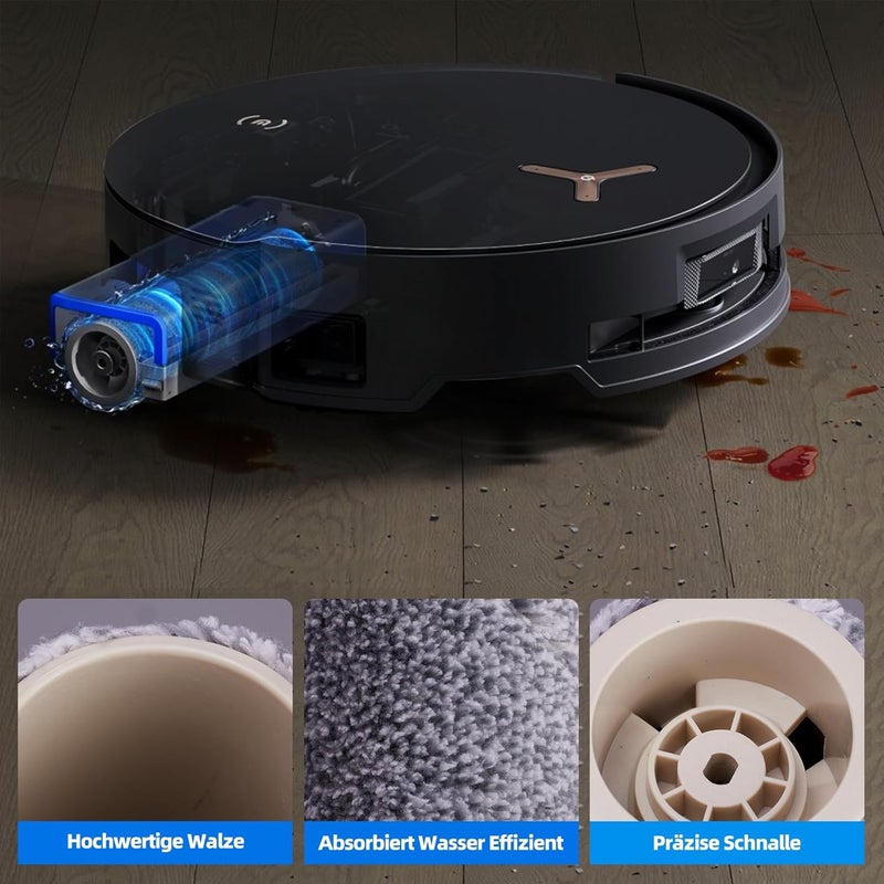 مجموعة إكسسوارات مكونة من 21 قطعة لروبوت مكنسة الأتربة Ecovacs Deebot X8 Pro OMNI / X8 OMNI، تشمل: 2 فرشاة رئيسية بديلة، 2 مكنسة دوارة، 6 أكياس لجمع الغبار، 6 فرشاة جانبية، 4 فلاتر. - Image 4