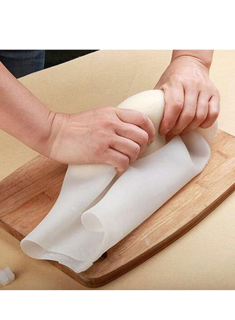 3 Piece Silicone Dough Bag, Reusable Kneading Dough Bag Thickened Dough Mixer Bag Improve Multifunctional Dough Mixer for Bread Making Cooking Tool Easy to Wash Flour Mixing Bag (8.07*10.23inch) - Image 2