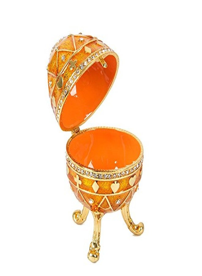 QIFU Hand Painted Small Easter Egg Style Enamel Trinket Box Unique Gift for Family - Image 4