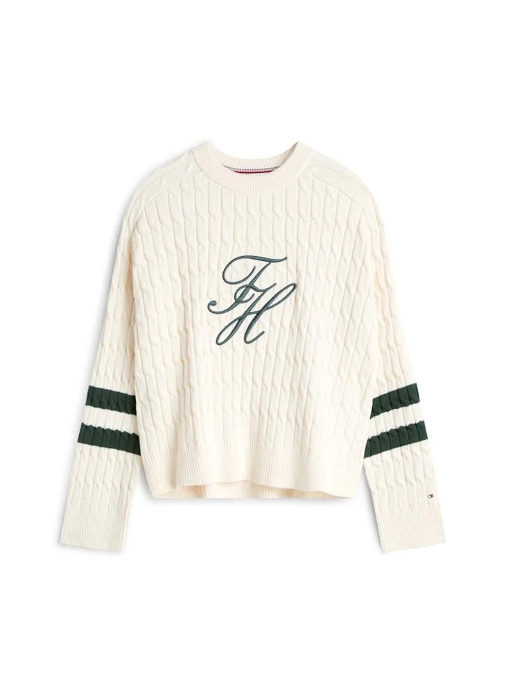 TOMMY HILFIGER  Graphic Pullover Sweater for Women | Best Price UAE
