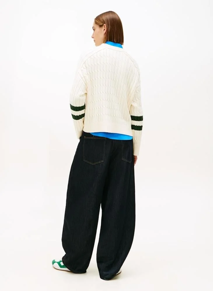 TOMMY HILFIGER  Graphic Pullover Sweater for Women | Best Price UAE