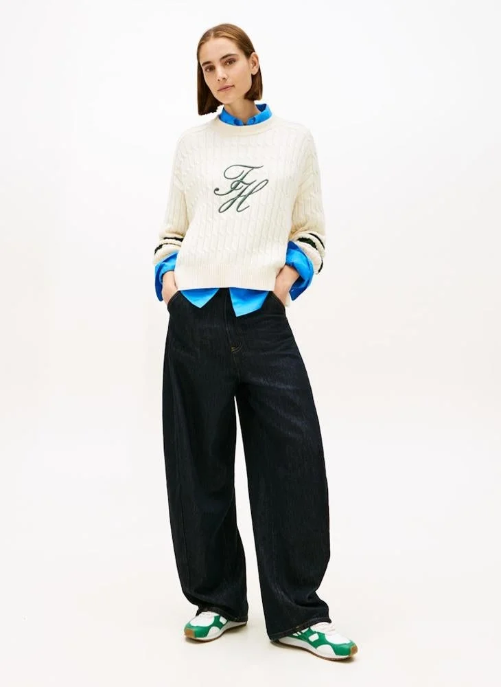 TOMMY HILFIGER  Graphic Pullover Sweater for Women | Best Price UAE