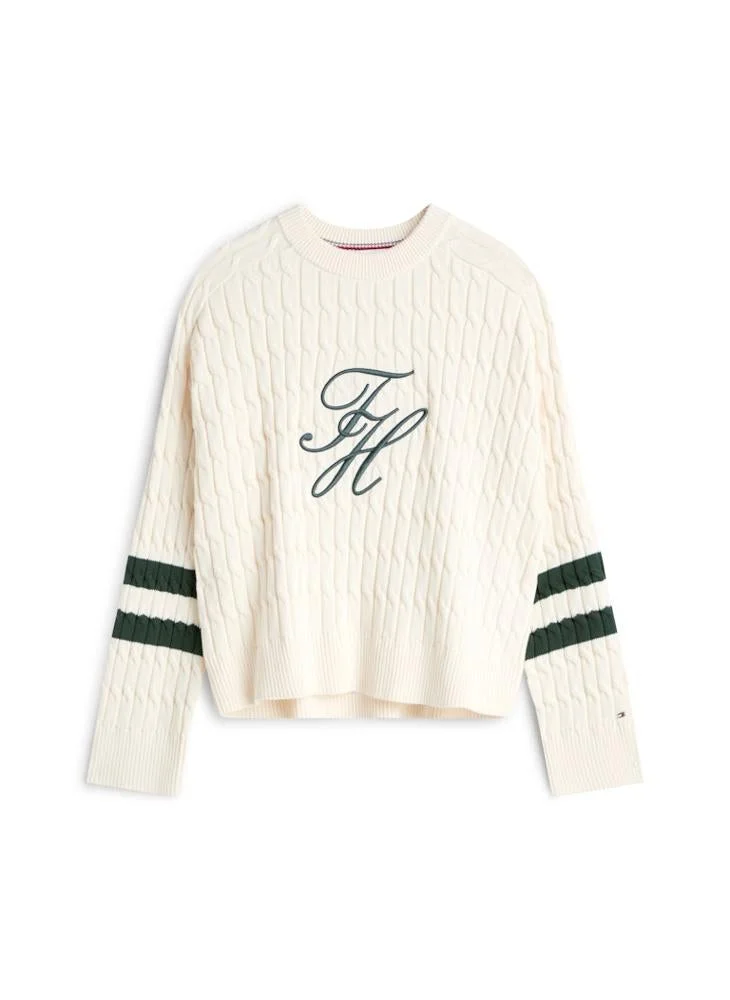 TOMMY HILFIGER  Graphic Pullover Sweater for Women | Best Price UAE