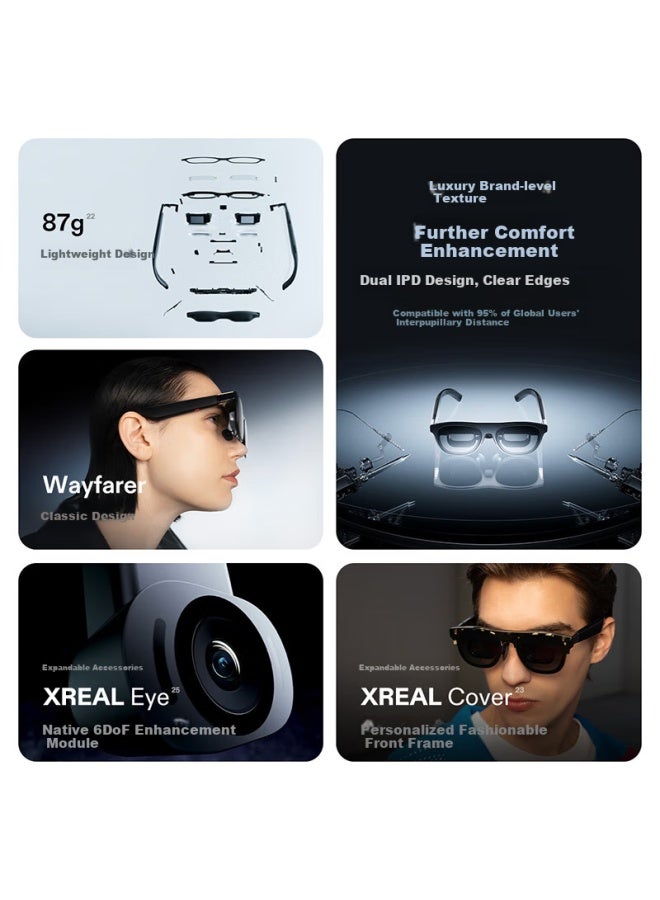 Xreal One Pro Smart Ar Gl L Size Native 3dof Hovering 556" Adjustable Portable Screen 57°fov Pre-purchase Customer Service For Pupillary Distance Measurement Non-vrai Gl - Image 4