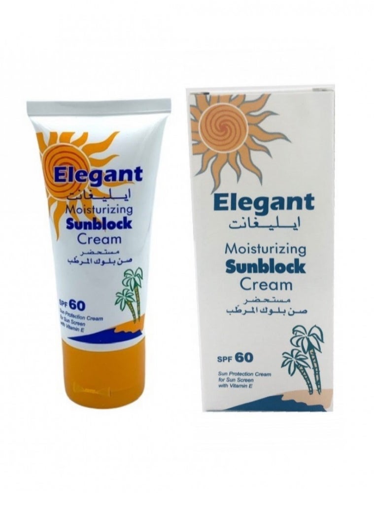 Elegant - Elegant Moisturizing Sunblock Cream SPF 60  60 g - Image 1