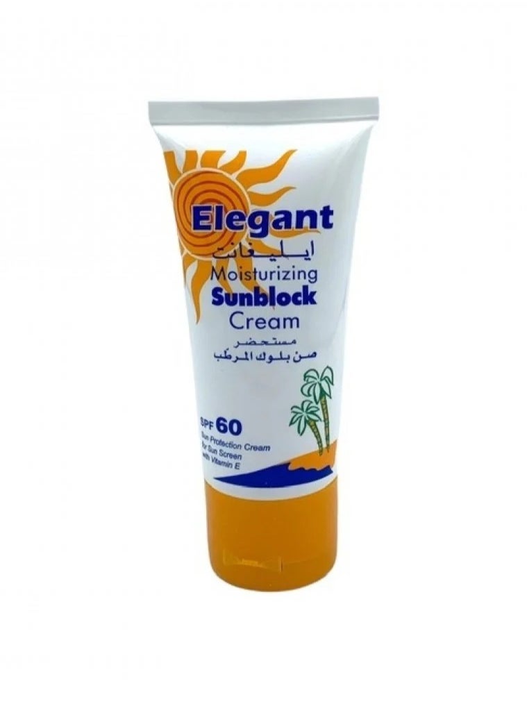 Elegant - Elegant Moisturizing Sunblock Cream SPF 60  60 g - Image 1