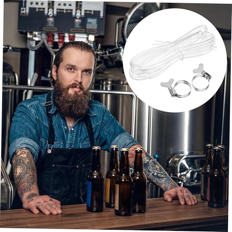 Flexible High Pressure Brewing Tube With Hose Clamps For Home Beer Dispensing Kegerator - Image 5