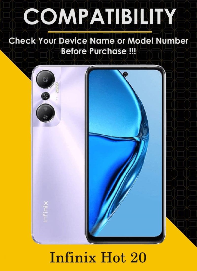 AINA 2 Pieces Tempered Glass Screen Protector 5D Designed For Infinix Hot 20 Full Glue Edge to Edge Full Screen Coverage And Bubble Free - Image 3