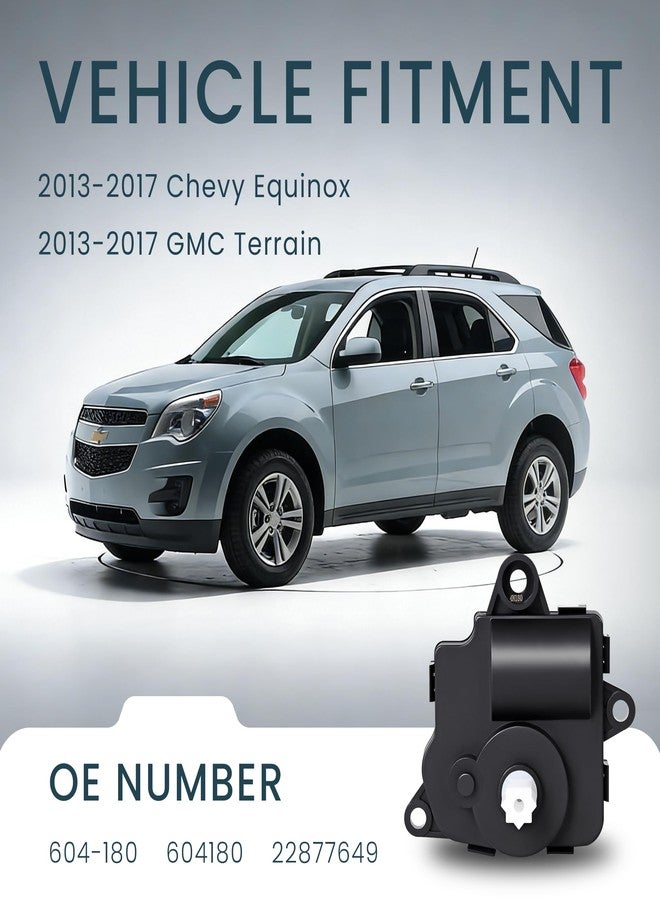 EKLN HVAC Blend Door Actuator Compatible with Chevy Equinox 2013-2017, GMC Terrain 2013 2014 2015 2016 2017, Heater Air Vent Actuator, 604-180, 604180, 22877649 - Image 2