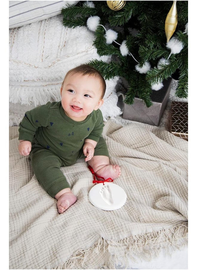 pearhead - Pearhead Babyprints Baby's First Handprint or Footprint Ornament Kit - Image 1
