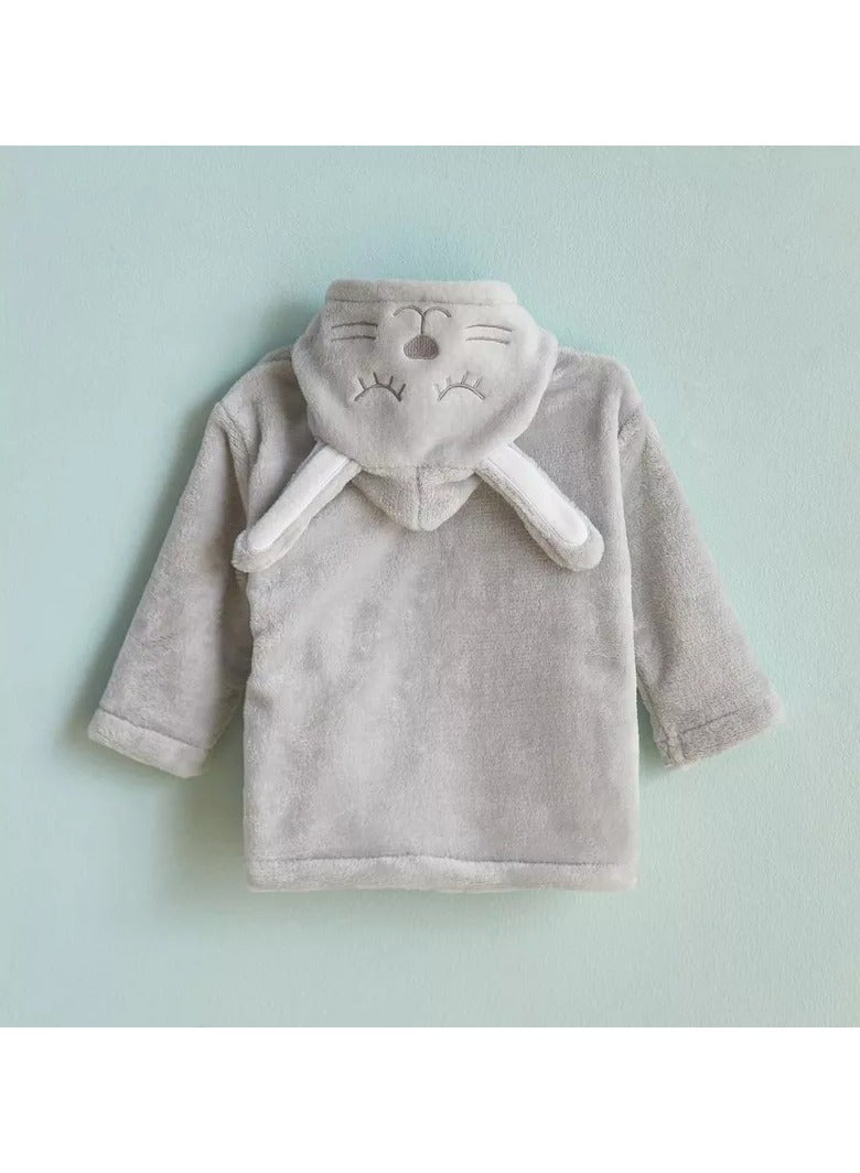 هوم بوكس رداء حمام من الفلانيل للقطط من بلاي لاند - كبير - Image 5