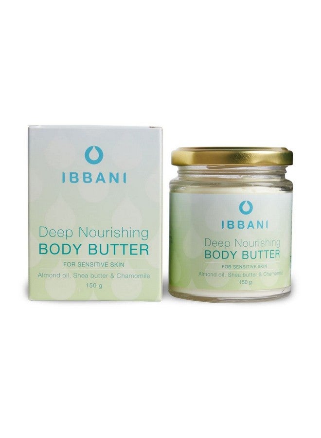 IBBANI Naturals Deep Nourishing Body Butter For Sensitive Skin | Cold-Pressed Body Butter Cream For Women and Men | Organic Moisturizing Body Lotion 150 Grams - Image 1