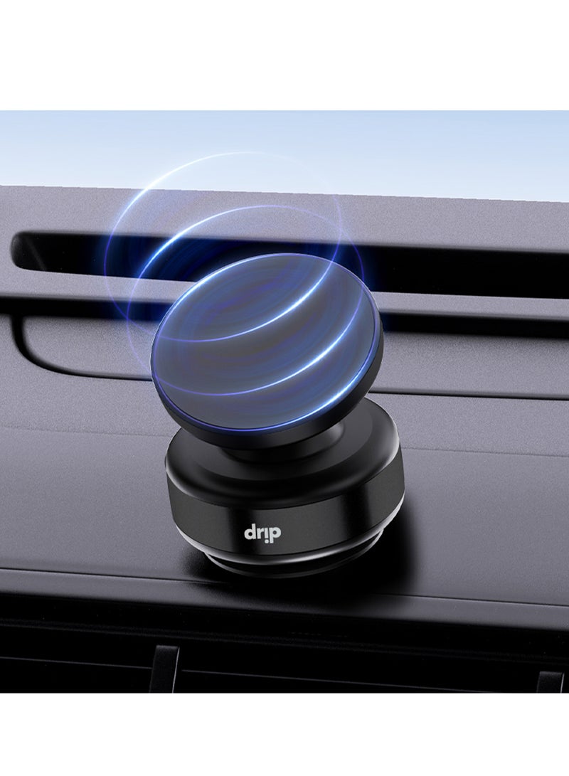 Drip 360° Rotation Magnetic Phone Mount with Vacuum Suction Black - Ultimate Stability & Convenience - Image 1