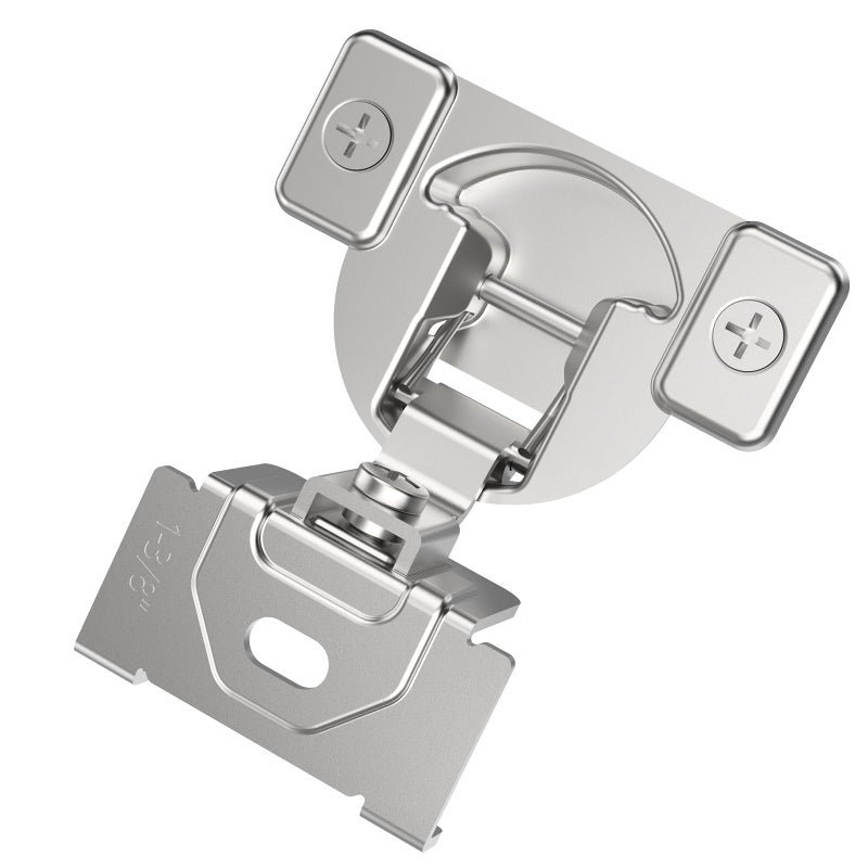 Chibery NonSlow Close Regular Hinges 138 Overlay Standard Concealed Cabinet Hinges for Face Frame Door 2D Self Closing Hidden 105 Opening Easyon Dowels SelfTapping Wooden Screws 30 Pack - Image 2