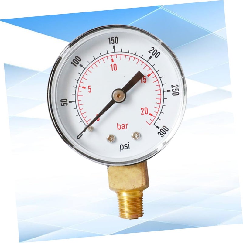 مقياس ضغط PSI عالي الدقة NPT لأداة ضاغط الهواء لقياس الزيت بتصميم مدمج - Image 5