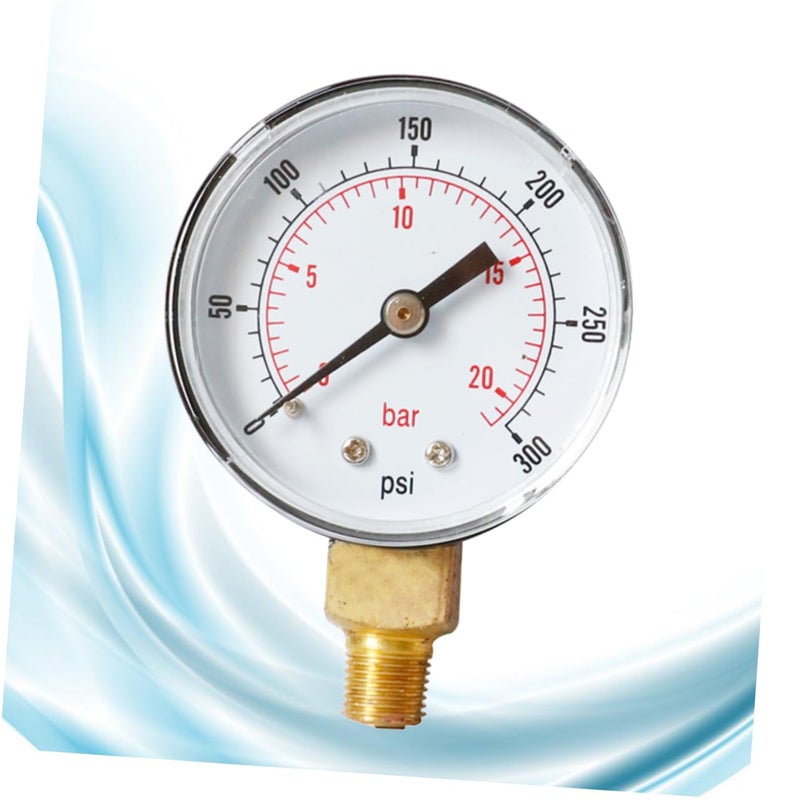 مقياس ضغط PSI عالي الدقة NPT لأداة ضاغط الهواء لقياس الزيت بتصميم مدمج - Image 3