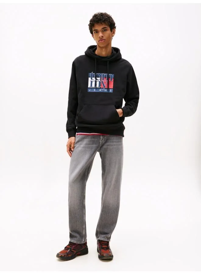 تومي جينز Flag Logo Terry Hoody