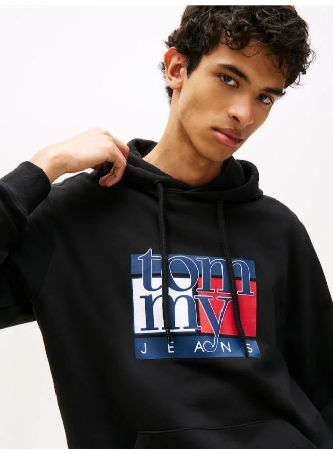 TOMMY JEANS Flag Logo Terry Hoody