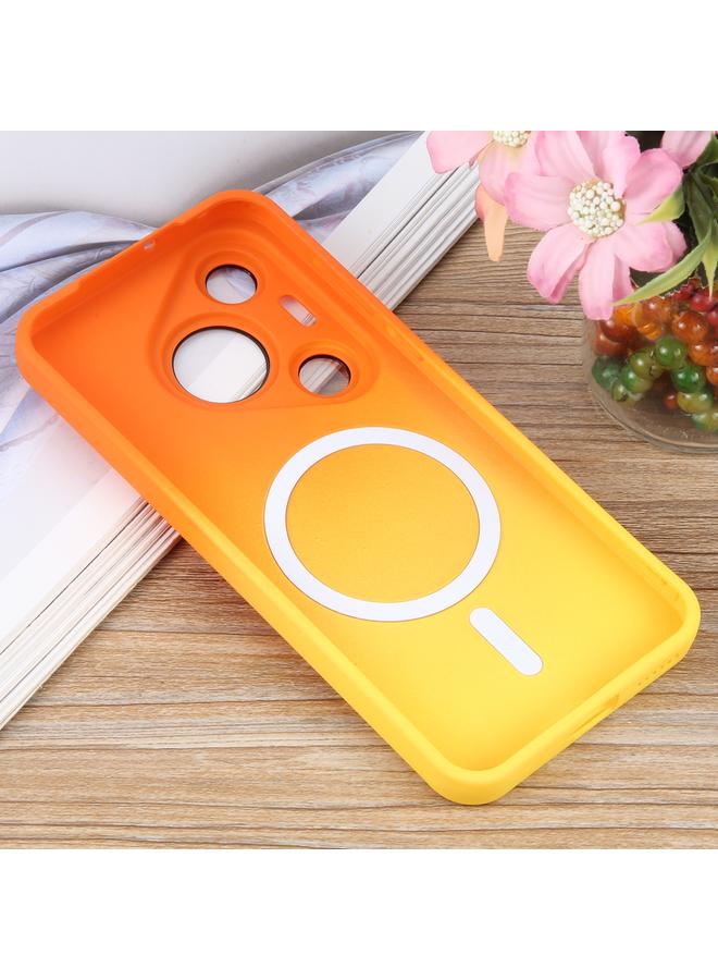 زبون حافظة لهاتف هواوي بورا 70 من مادة البولي يوريثان الحراري السائل والسيليكون المتدرج MagSafe - Image 3