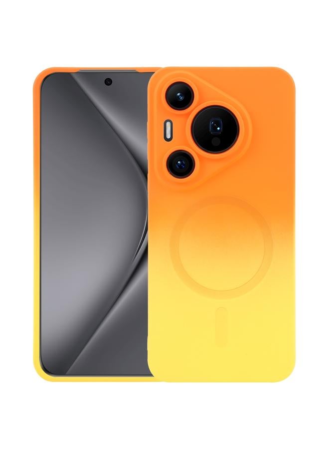 زبون حافظة لهاتف هواوي بورا 70 من مادة البولي يوريثان الحراري السائل والسيليكون المتدرج MagSafe - Image 1