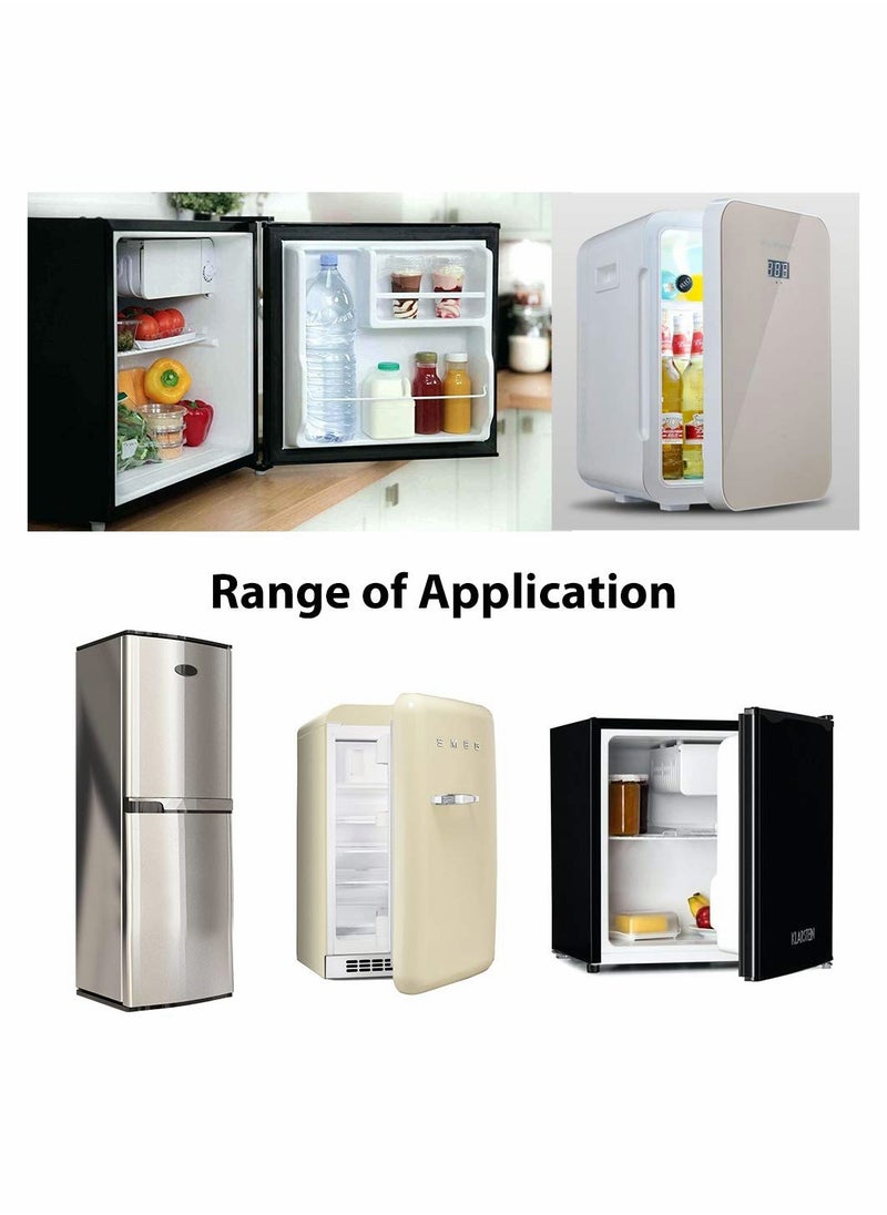 KASTWAVE - 2 PCS Home Fridge Freezer Door Lock KASTWAVE Latch Catch Toddler Kids Child Refrigerator Cabinet Locks Baby Safety Child Lock Easy to Install and Use 3M Adhesive no Tools Need or Drill White - Image 1