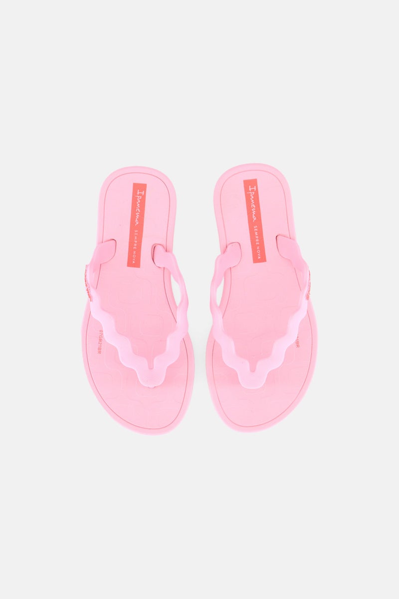 Ipanema Kids Girls Slip On Slippers, Light Pink - Image 3