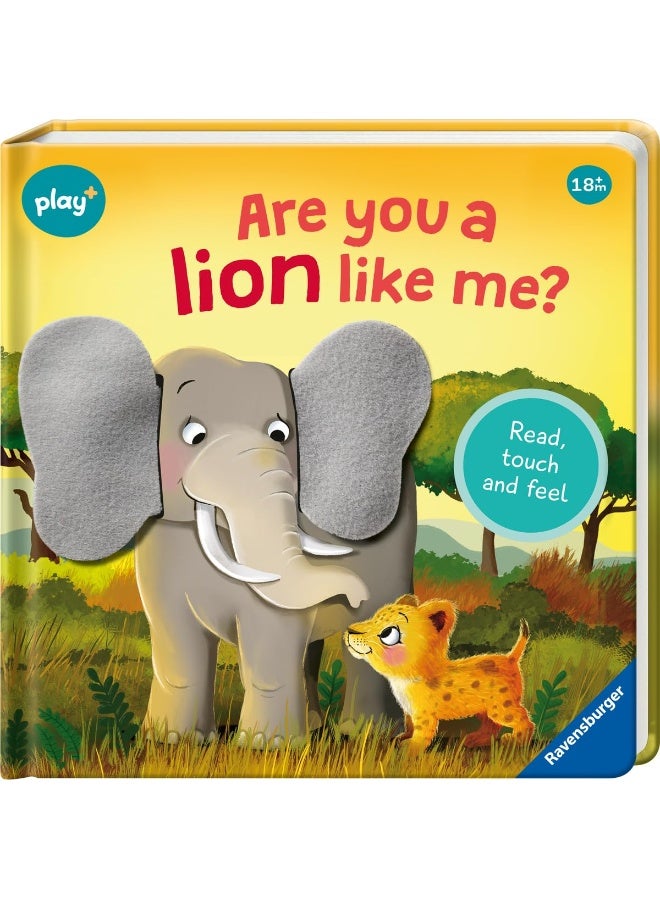 Ravensburger Play+ Infant & Toddler - Are you a Lion like me?: Read, touch and feel - Image 1
