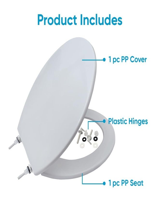 Parryware غطاء مقعد المرحاض باري وير كومفورت + | E83411C | غطاء مقعد مرحاض أبيض | لأدوات الحمام - Image 4