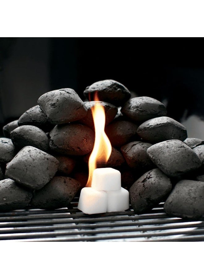 فلايم-أون مكعبات إشعال عالية الجودة لمواقد الفحم ومواقد الشواء ومواقد التخييم، 48 قطعة، 600 جرام - Image 2