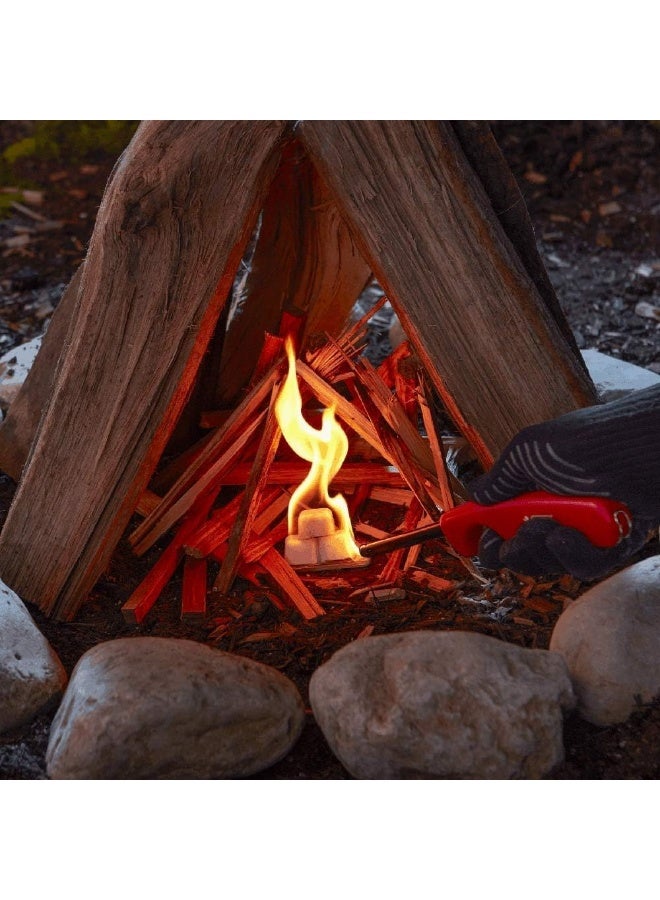 فلايم-أون مكعبات إشعال عالية الجودة لمواقد الفحم ومواقد الشواء ومواقد التخييم، 48 قطعة، 600 جرام - Image 3