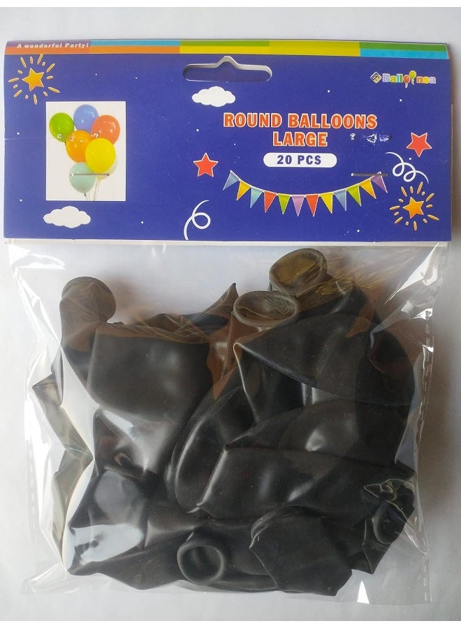 Servewell BALOONSA BALLOON 20pc Large matte black
