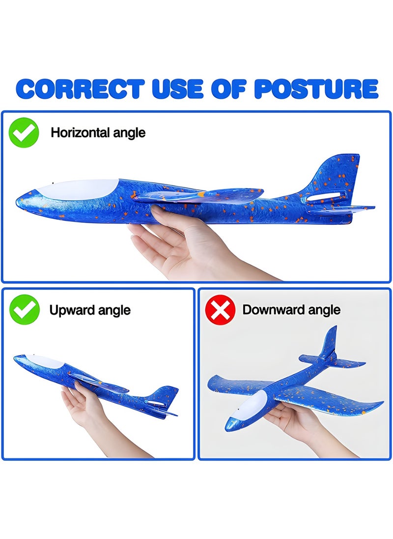 MAGIC VAULT Airplane Throwing Foam Plane Glider Airplane, Gifts for Kids Boy, Outdoor Sport (4 Pack)  - Image 3