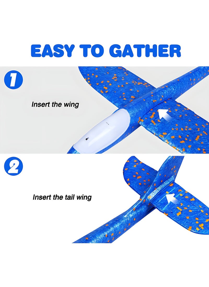 MAGIC VAULT Airplane Throwing Foam Plane Glider Airplane, Gifts for Kids Boy, Outdoor Sport (4 Pack)  - Image 5