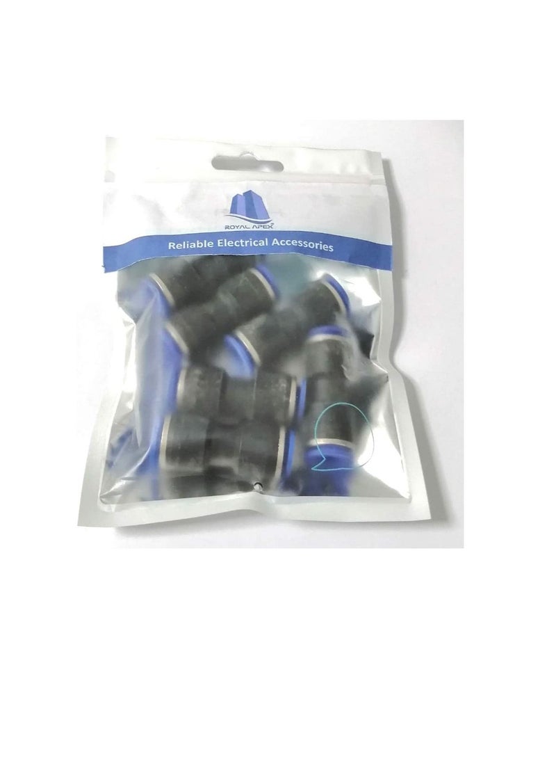 PU Pipe Fittings Polyurethane Pneumatic Pipe Push in to Connect Fittings Socket Pack of 5, 6mm - Image 1