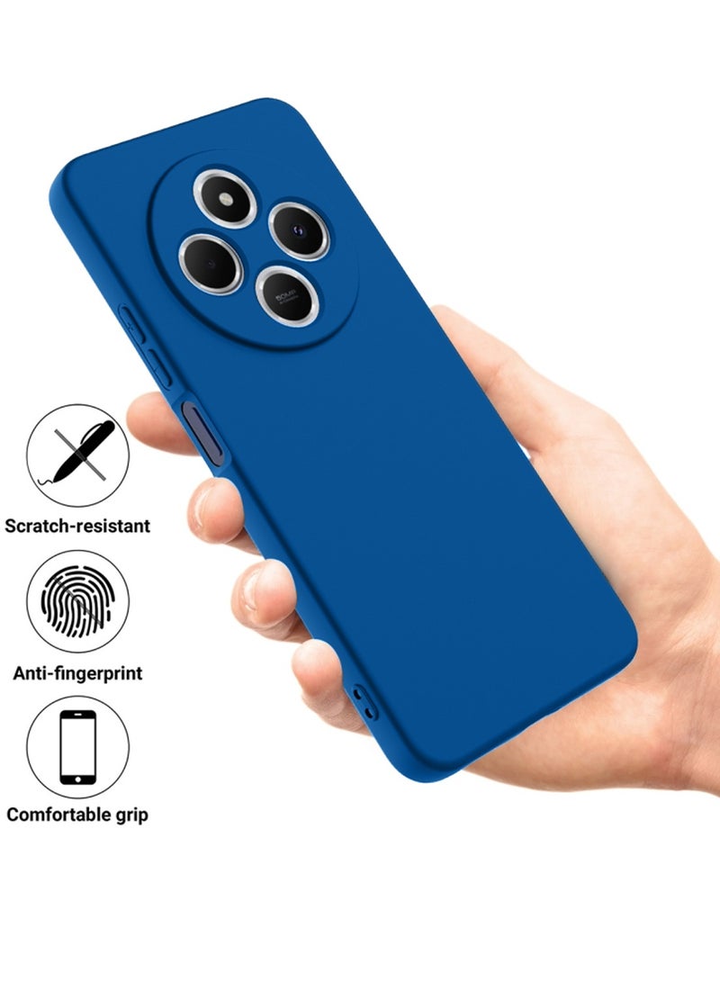 Wtech Xiaomi Redmi 14C 4G 2024 Premium Soft Liquid Silicone Case Cover - Navy Blue - Image 2