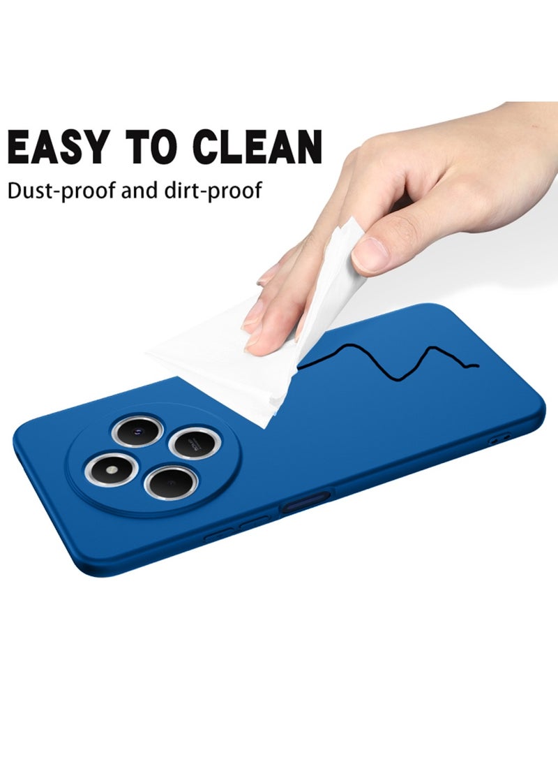 Wtech Xiaomi Redmi 14C 4G 2024 Premium Soft Liquid Silicone Case Cover - Navy Blue - Image 3